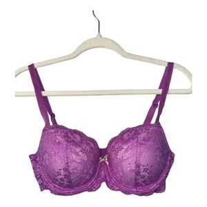 Victoria's Secret Dream Angels Purple Lace Lined Demi, 34D